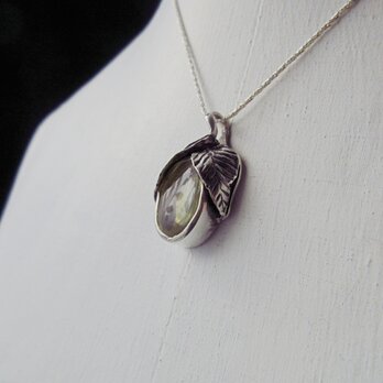 レモンクォーツのシルバーペンダント