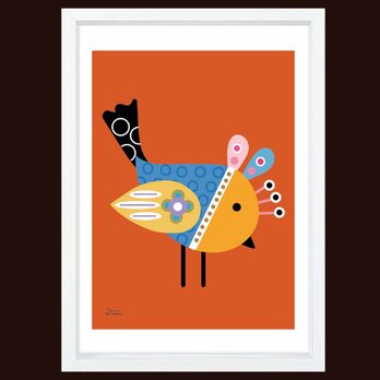 Bird　鳥　送料無料 　イラスト　A4〜A0　ポスター　アートポスター　アートsei検索新着順　3530の画像