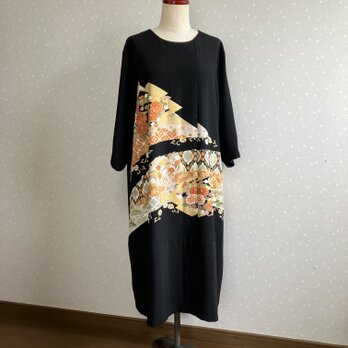 No151コクーンシルエットワンピース留袖ドレスフリーサイズの画像