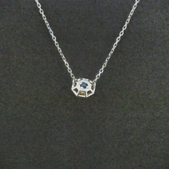 Like a diamond with London Blue Topaz Necklace / 925,ブルートパーズの画像