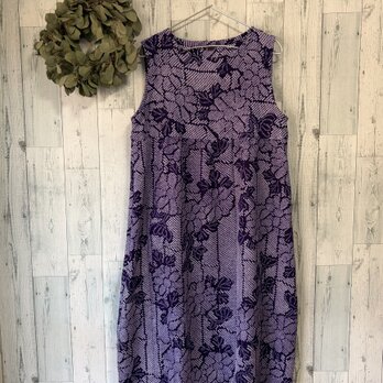 ☆　総絞の着物から　　ヨーク切り替えギャザーワンピース　着物リメイク♪