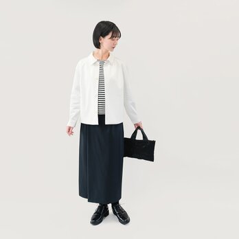 楽なのにきちんと見える フェイクスリット タイトスカート 黒 ●SHANNON-TSK-BK●の画像
