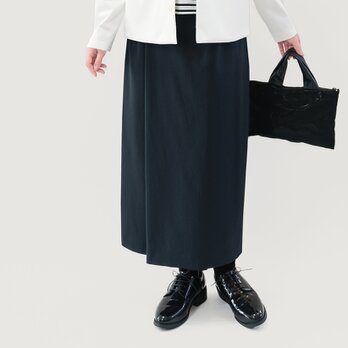 ドライ 吸水速乾 楽なのにきちんと見える フェイクスリット タイトスカート 黒 ●SHANNON-TSK-BK●の画像