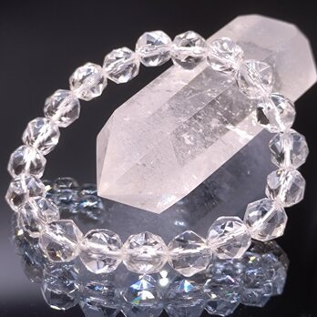 水晶・8mm【極上プレミアムスターカット】5A ブレスレットの画像