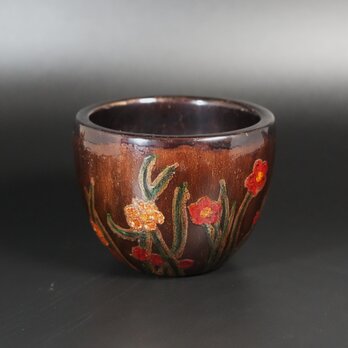 Makie Bowl　 蒔絵槍梅茶椀の画像