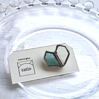 Heart petal Pierce/ aqua blueの画像