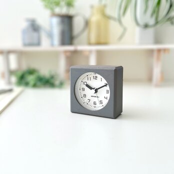 KATOMOKU alarm clock 7 グレー km-99GR 目覚まし時計 木製 小さい