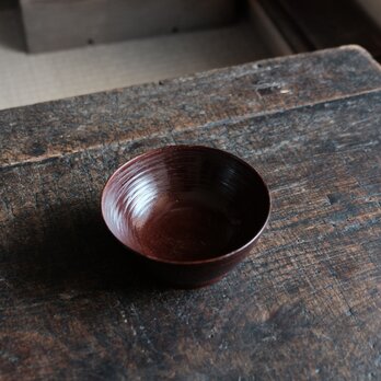 味のあるお品物◆深みのある色味　時代物　拭き漆小椀　欅　小鉢　菓子器　antiques　明治〜大正期の画像