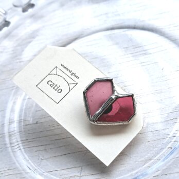 Heart petal earring/ smork pinkの画像