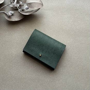 half wallet / 二つ折り財布〝TEXAS〞〖ダークグリーン〗〖受注制作〗の画像