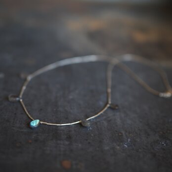 -Labradorite- silver necklaceの画像