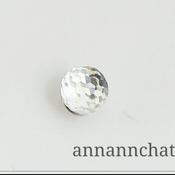【スワロフスキー　disco　ミラーボール　8ｍｍ　ピンブローチ　】クリスタルの画像