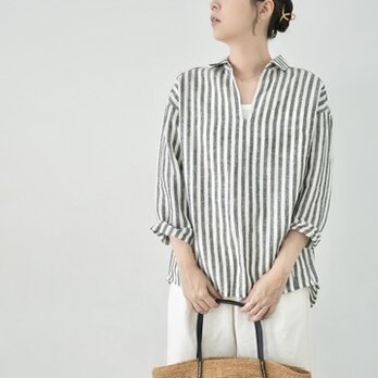 リネンスキッパーシャツ ストライプ No.192の画像