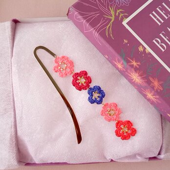 Flower Garden Bookmark ～お花畑のしおり～　シルバーの画像