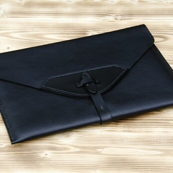 ハンドメイドiPad2・新しいiPad用レザーケース（黒）