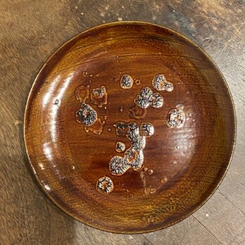 銀蒔き平皿(17cm)　しゃぼん玉の画像