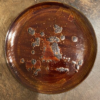 銀蒔き平皿(21cm)　しゃぼん玉の画像