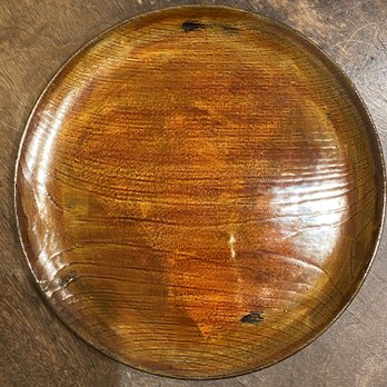 銀蒔き平皿(24cm)　布柄の画像
