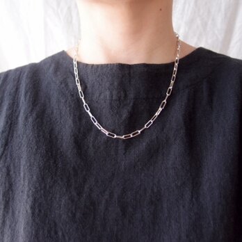 期間限定予約品【50cm・Silver Plane Necklace】チェーンネックレス（small）の画像