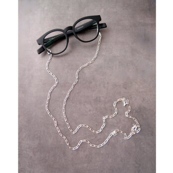 期間限定予約品【Silver Plane Necklace・small】グラスコード ネックレス兼用（眼鏡ホルダー）の画像