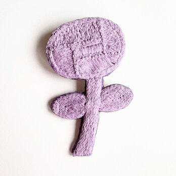 北欧風お花の刺繍ブローチ【hokuo】#3７1の画像