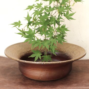 備前焼 花器　h3-131の画像