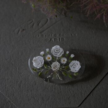 Flower Bouquet フラワーブーケ　ルーサイトブローチ　ヴィンテージブローチ　フランスの画像
