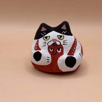 月桃たこねこねこたこ張り子（黒）