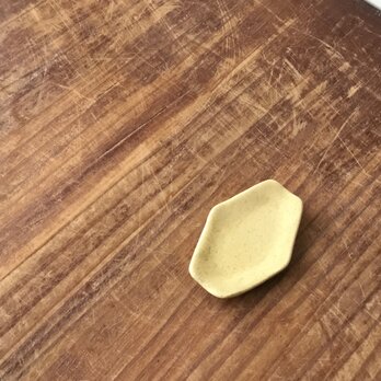 カトラリーディッシュ　六角 イエローの画像