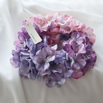雨粒 mini wreath ★ 紫陽花(アーティフィシャルフラワー)17cmのコピーの画像