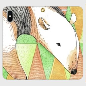 ひみつの実 / 帯なし手帳型iPhoneケース（ミナミコアリクイ／モピーリカ）の画像