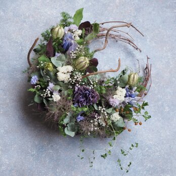 瀬戸内の森のリース28cm