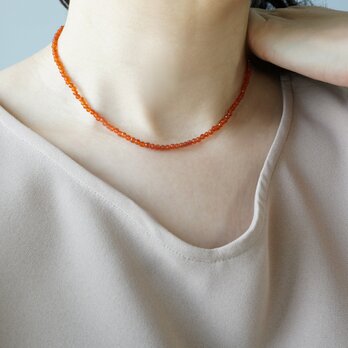 Carnelian Necklace / K10の画像