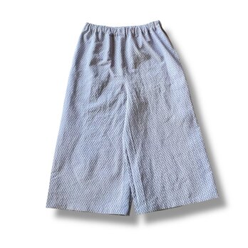 ワイドパンツ【送料込み】浴衣リメイク　ブルーの画像