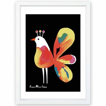 コスタリカ　鳥　送料無料 　イラスト　A4〜A0　ポスター　アートポスター　アートsei検索新着順　3535