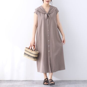 26色展開 コットン　フレンチスリーブ　ロングワンピース ♪オーダーサイズ可の画像