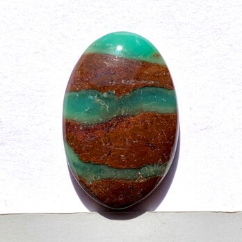 クリソプレーズ[68] 34x27mm 45Cts　天然石ルース／カボションの画像