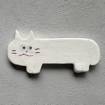ネコちゃん マグネット _ シロの画像