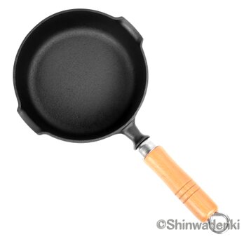 南部鉄器 鉄鍋 天ぷら鍋 揚げ物鍋 ミルクパン 片手鍋16cm 日本製 ガス・IH対応の画像