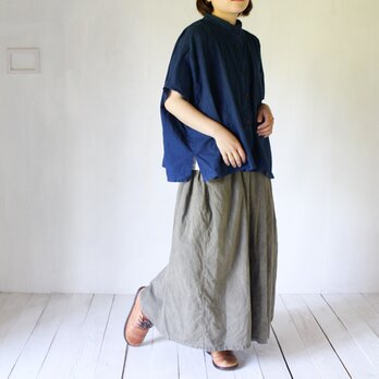 square pocket shirt / 群青色 / 藍染めの画像