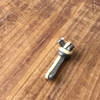 箸置　結び　鉄の画像