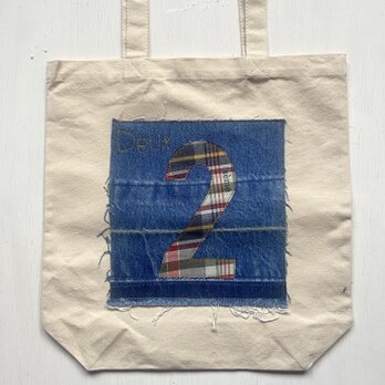 totebag /ヴィンテージファブリックのパッチワーク　トートバッグ■tf-377bの画像