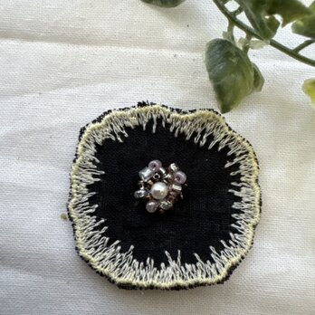 ★ ☆ ＊ ＊★ハンドメイドミナペルホネン⚮̈ jelly flower♡ビーズブローチの画像