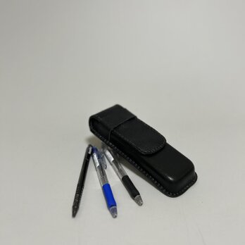 姫路レザーペンケース◆黒　筆箱　ボールペンケース　父の日ギフト　新作の画像