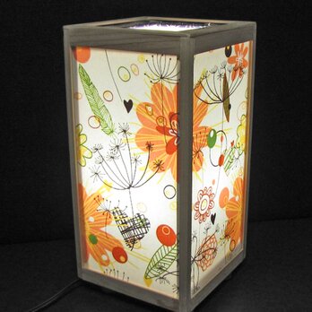 ◆「浮遊花哀愁」／美と耐久性を高めるラミネート／LED昼白色･桧枠造・フイルム加工・軽量／至福の灯火!!の画像