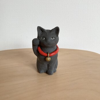 かわいいまねき猫（黒)の画像
