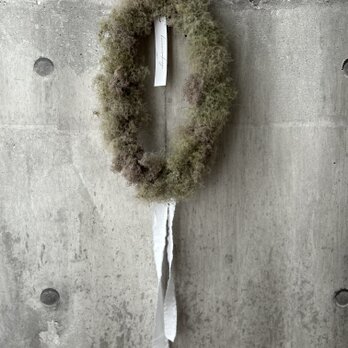 W25026  スモークツリーのオーバルリース