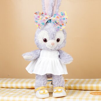13インチ リーナベル服 40cm Sサイズ共通用服 夏のビーチドレス ヘッドドレス 50cmステラルー服の画像