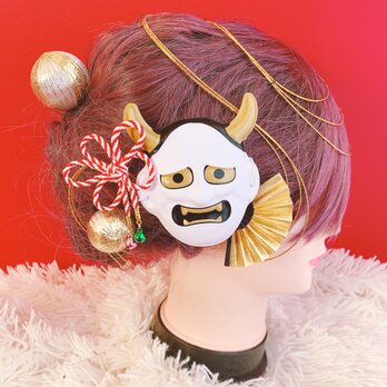 人気☆般若☆3点セット☆お祭り髪飾り☆成人式☆結婚式☆祇園祭☆御神輿☆よさこい髪飾り☆のコピーの画像