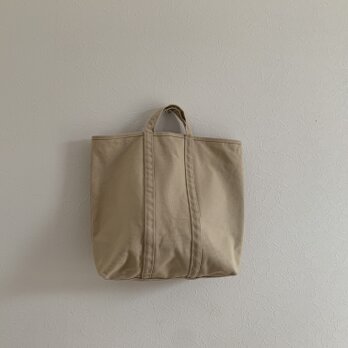 TALL TOTE(M) アイボリー　帆布バッグの画像